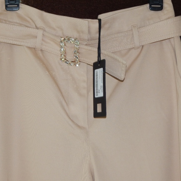 ATOS LOMBARDINI ITALY RHINESTONE BUCKLE WIDE LEG - Picture 7 of 7